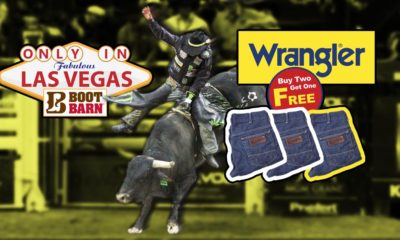 Wrangler Buy 2, Get One FREE For The PBR Unleash The Beast World Finals in Las Vegas!