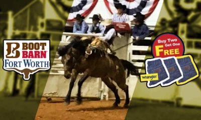Boot Barn Wrangler Jeans Buy 2, Get one FREE offer during the Fort Worth Stock Show & Rodeo 2019