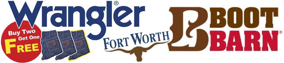 Wrangler Jeans Buy 2, Get one FREE offer during the Fort Worth Stock Show & Rodeo FWSSR 2018