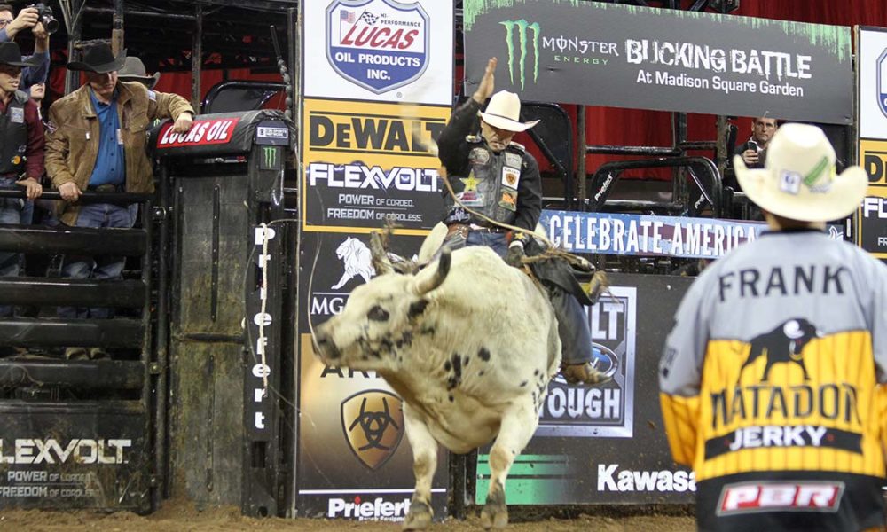 Bull-Riding Style at Madison Square Garden PBR