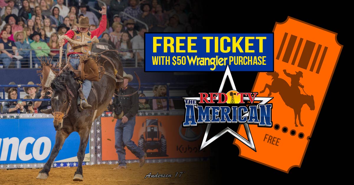 Buy Wrangler Jeans Get FREE Tickets to RFD-TV’s The American Rodeo!