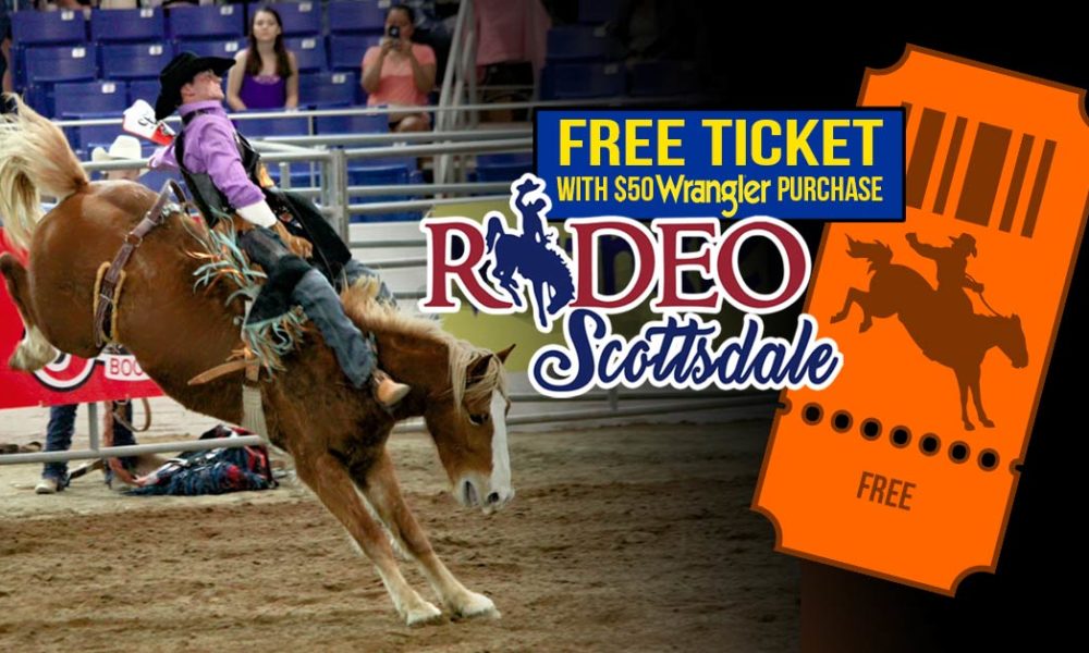 FREE Parada del Sol Rodeo Scottsdale Ticket with 50 Wrangler Purchase