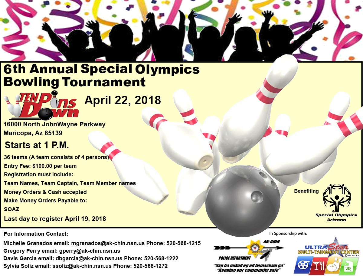 Sign up now for Bowling Tournament benefiting Special Olympics! CLN