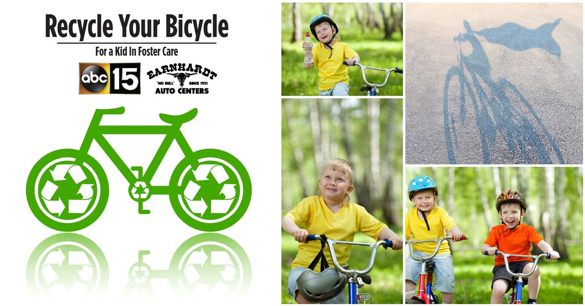 Recycle Your Bicycle at any Earnhardt Auto Centers location through September 30