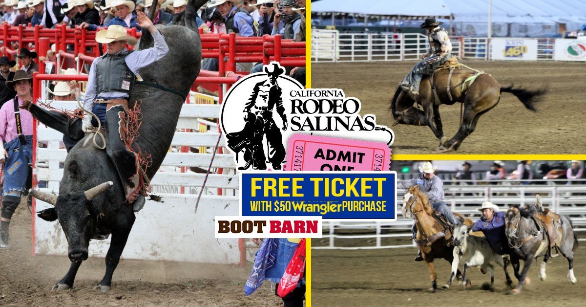 FREE Salinas Rodeo Tickets When You Buy Wrangler From Local Retailers!