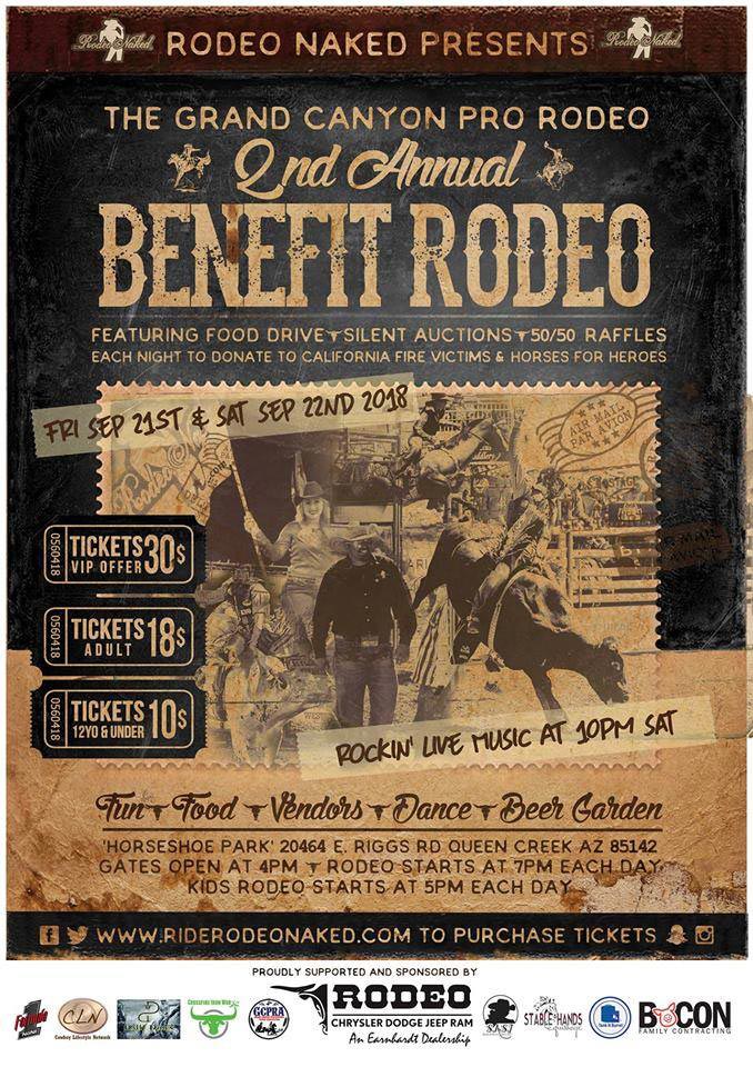 Rodeo Nakeds 3rd Annual Benefit Rodeo in Queen Creek, AZ!