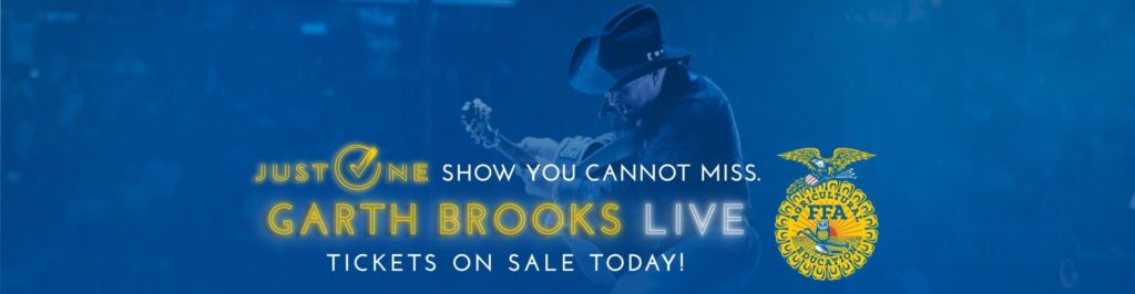 Garth Brooks, the reigning Country Music Association Entertainer of the Year, will take the stage in Indianapolis for a private show at this year’s 91st National FFA Convention & Expo!