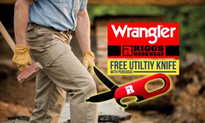 Free Riggs Utility Knife with Purchase of any Riggs Work Wear