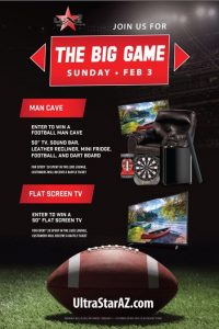 Score some great prizes and fun at the Luxe Lounge for the Big Game, February 3rd