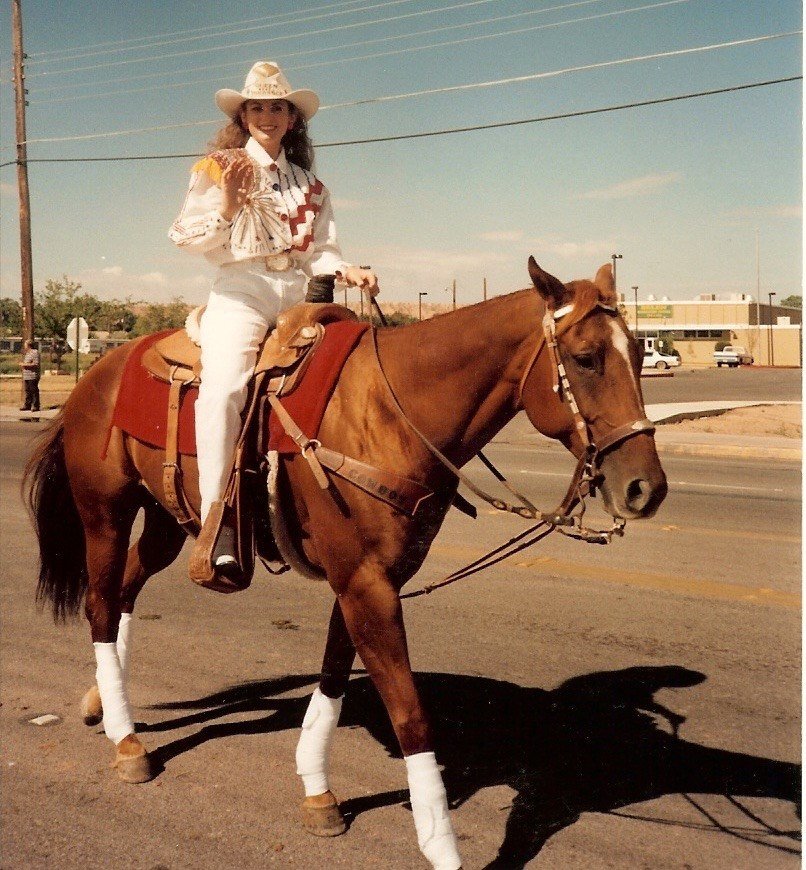 Bobbi Jeen as the 1994-1995 Torrance County Rodeo Queen