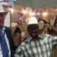 Jim Liles and 1982 World Champion Bull Rider, Charlie Sampson at the Riggins N Rhymes NFR Exhibit.