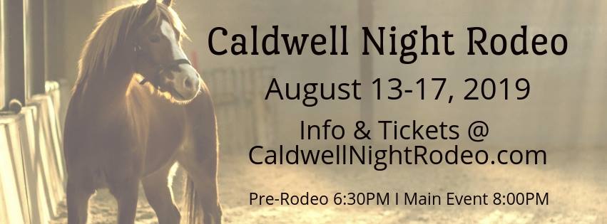 Caldwell Night Rodeo Information Banner