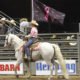 Tough Enough To Wear Pink Flag at the PRCA Norco Mounted Posse Rodeo