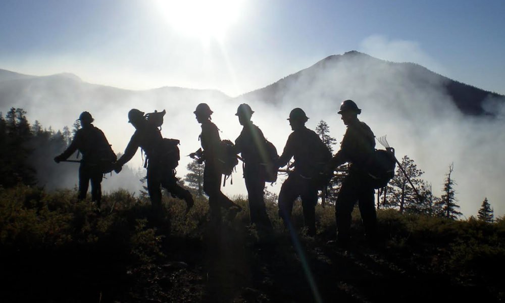 Wildland firefighter gear prepared for the summer wildfire blaze