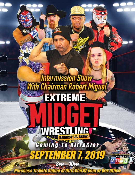 Extreme Midget Wrestling comes to UltraStar Multi-tainment Center at Ak-Chin Circle Sept. 7