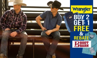 Denver Buy 2 Get 1 Free Wrangler Jean Promotion starting Jan. 6th! Plus get a $10 mail-in rebate on each men's & women's Wrangler Shirt!