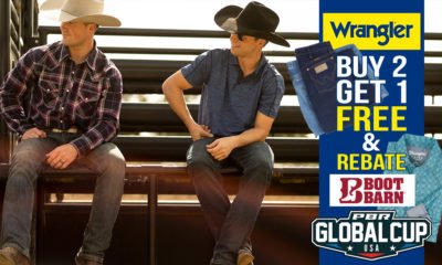 Wrangler Jeans Buy 2 Get 1 FREE & $10 Shirt Rebate for PBR Global Cup Fans!