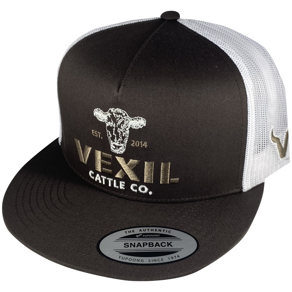 Vexil Cattle Co. - Est. 2014 - Wet Brown/White Mesh

