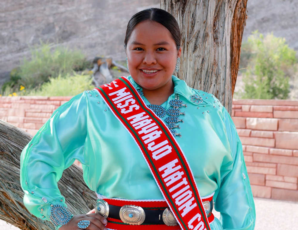 Miss Navajo Nation 2021-2022, Niagara Rockbridge - Photo Credit: Del Ray Photography - Office of Miss Navajo Nation Facebook Page