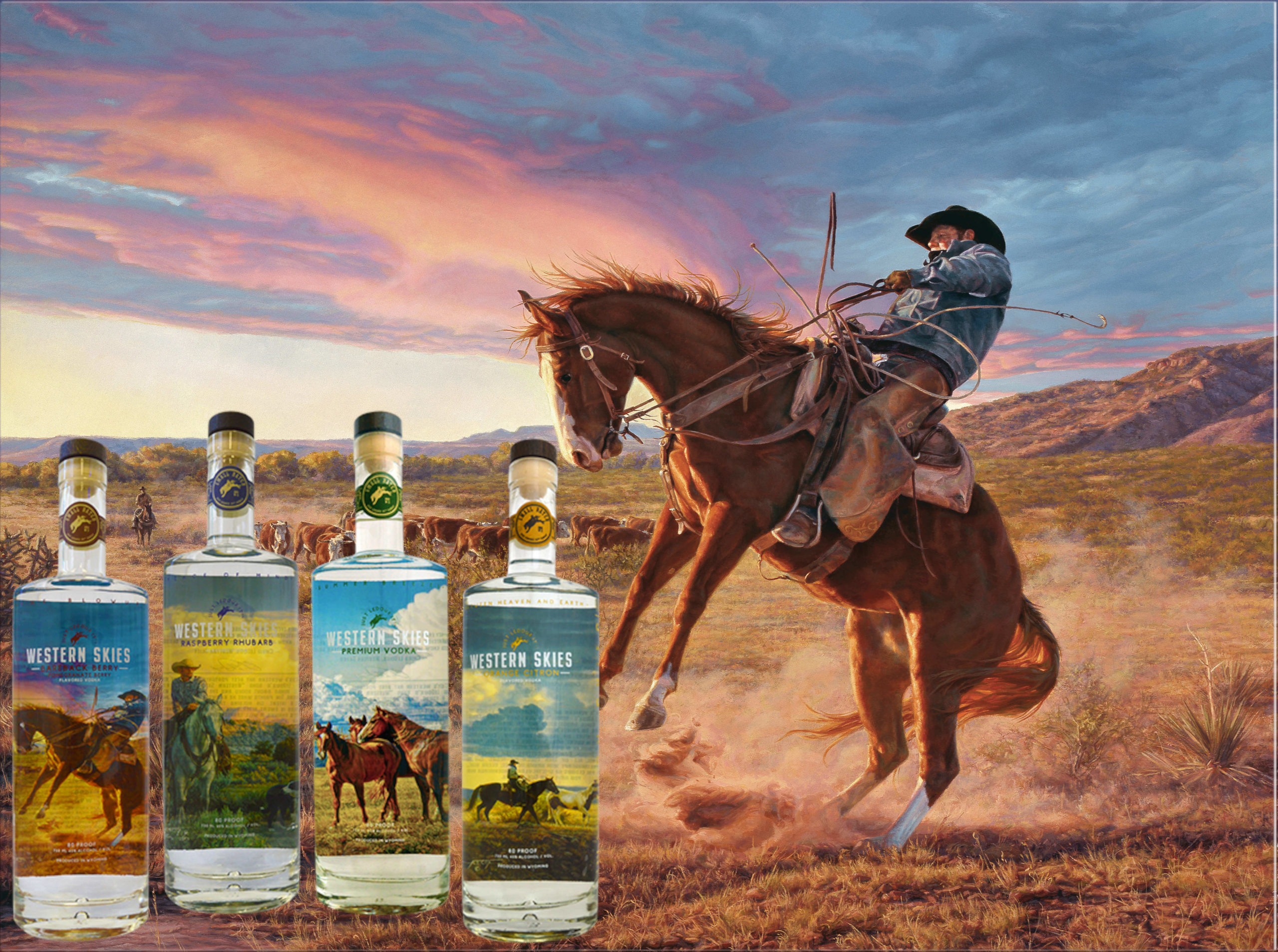 Artist Tim Cox Partners with Just LeDoux It Western Skies Vodka ...