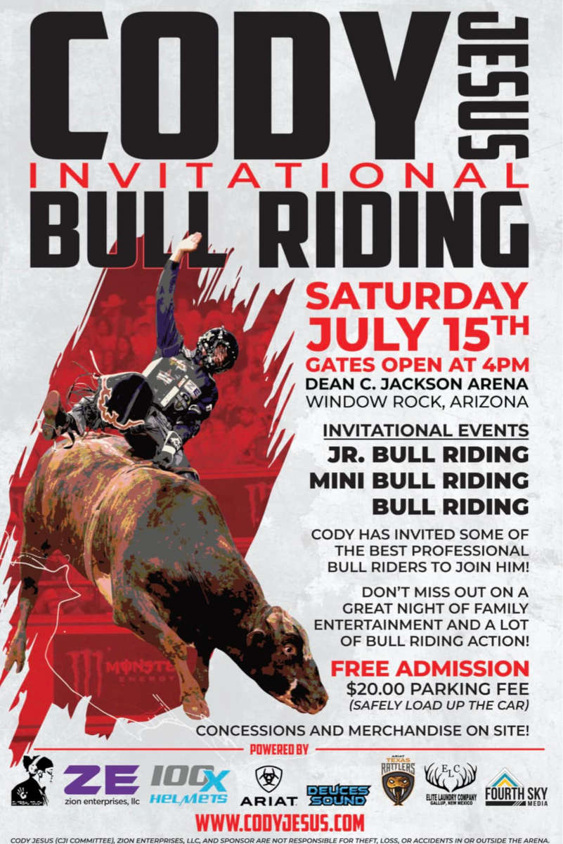 Cody Jesus Invitational Bull Riding takes on Window Rock, Arizona