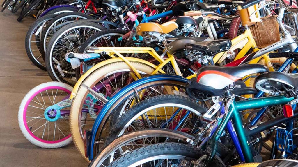 Earnhart provides site for bicycle donations to benefit St. Vincent de Paul