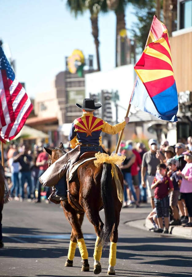 70th Annual Parada del Sol Parade & Trail's End Festival Cowboy