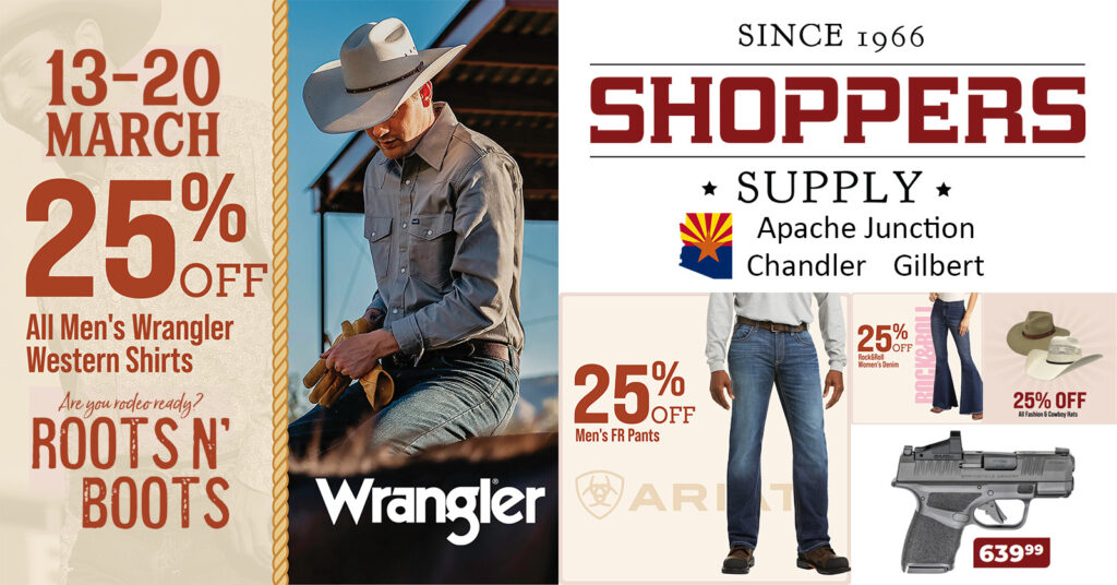 Roots n Boots Sale at Shoppers Supply