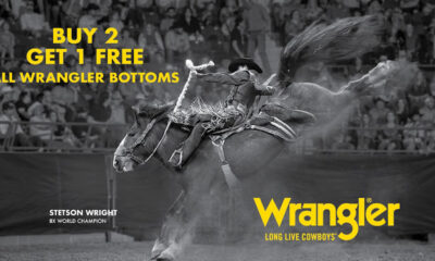 Wrangler Buy 2 Get 1 FREE On All Bottoms with $10.00 Mail-in Shirt Rebate!