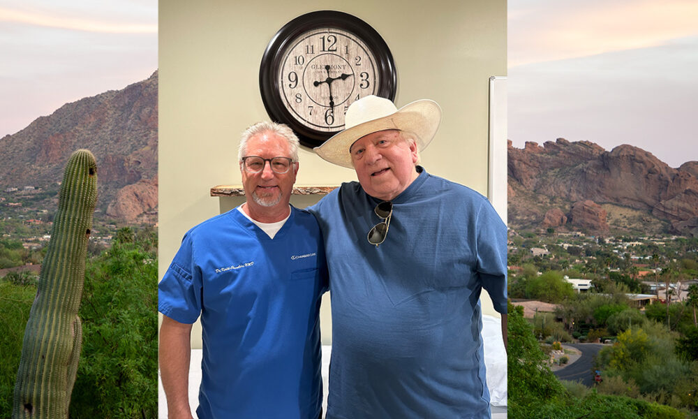 Dr. Keith Chambers and Jeff Harris at Chambers Clinic in Scottsdale, Arizona