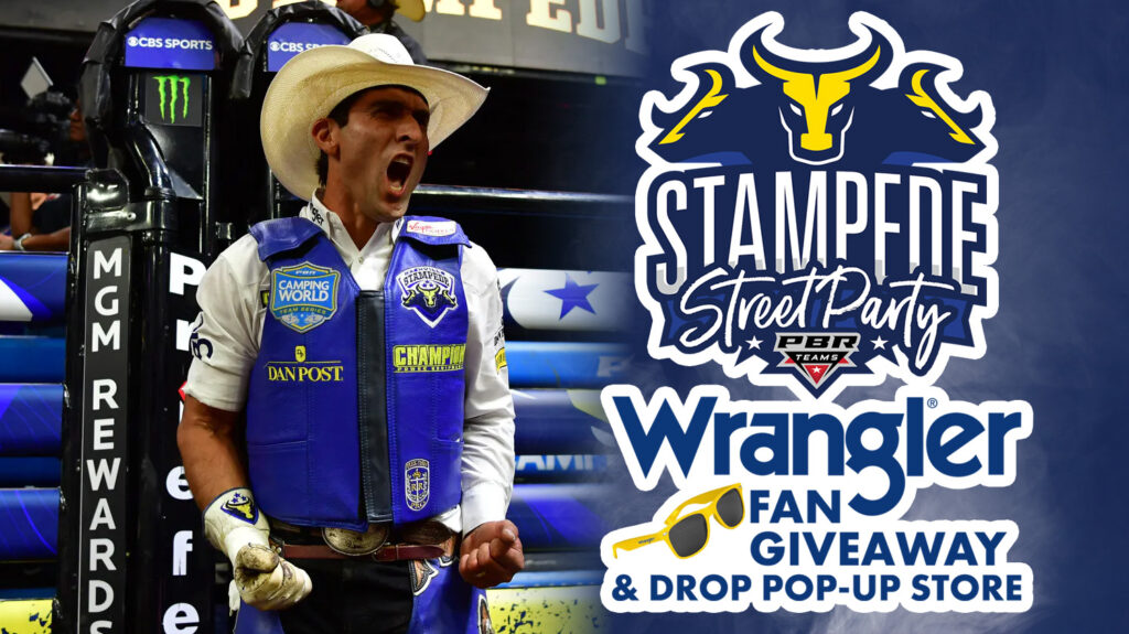 Silvano Alves, rider for the Nashville Stampede, wins again. You can meet him and other Nashville Champs at the Nashville Stampede Street Party.