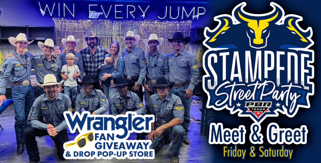 Saturday is the last day to meet and greet your favorite Nashville Stampede Bull Riders at 4:15 pm during the Nashville Stampede Street Party 2024!