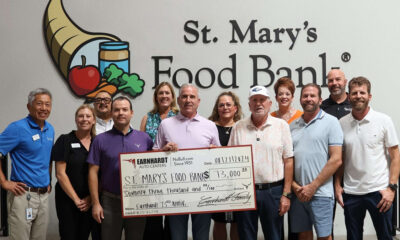 Earnhardt donates $73,000 to local food bank for 73rd anniversary