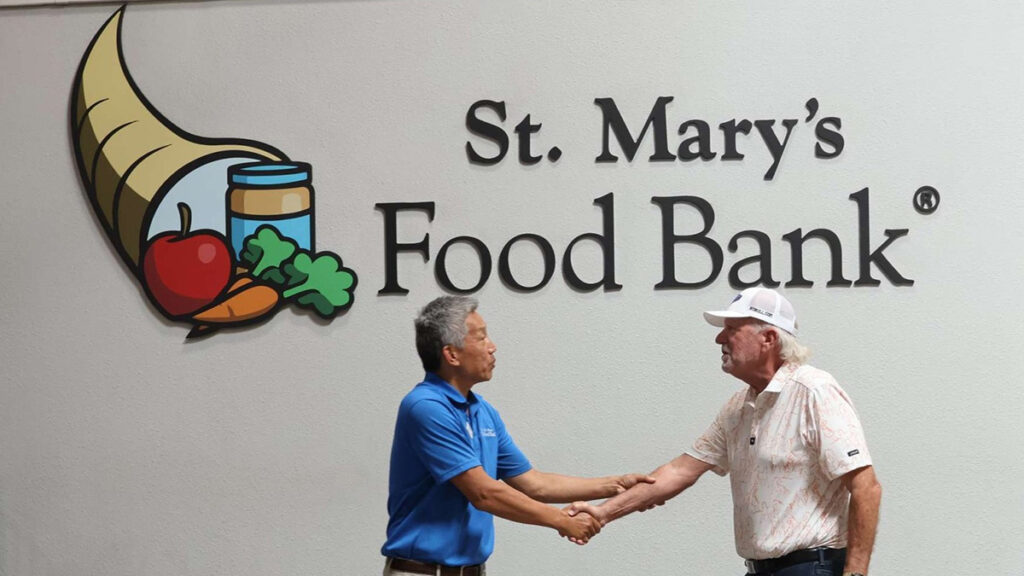 Earnhardt celebrates its 73rd anniversary with $73,000 donation to local food bank