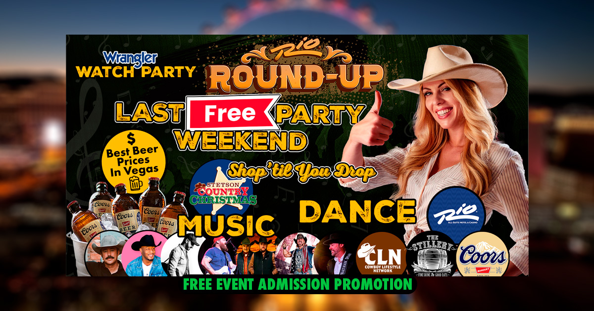 FREE NFR Party at the Rio! Live Music, DJs, Dancing & More!