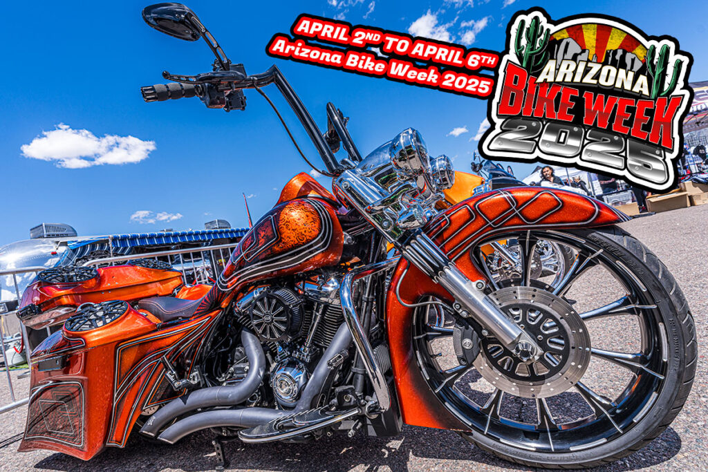 ARIZONA BIKE WEEK 2025, APRIL 2ND TO APRIL 6TH has custom bike shows