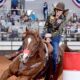 Riding her great gelding, Jettin Ta Heaven, China Spring, Texas, barrel racer Halyn Lide was at the top of Bracket 6. Lide stopped the clock in 16.21 seconds on Sunday afternoon to win the second round of the bracket and advance to the Semi-Finals. FWSSR photo by James Phifer.