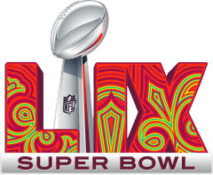 Super Bowl LIX Logo for 2025 in New Orleans, LA: Kansas City Chiefs vs Philadelphia Eagles