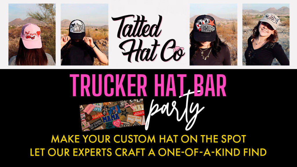 Sydney, the creator behind Tatted Hat co. for custom trucker hats.