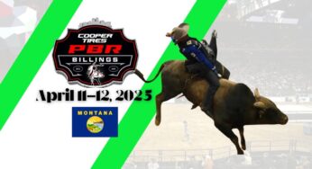 Bull Riding Fury at Cooper Tires PBR Billings