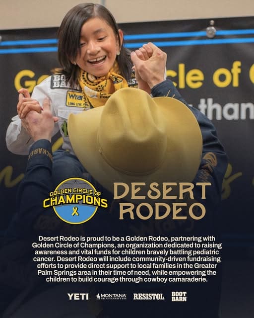 Golden Circle of Champions partnering with Desert Rodeo to raise awareness for pediatric cancer patients