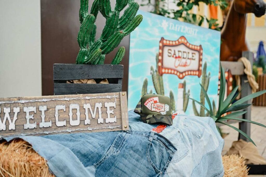 Welcome sign to Daylight Saddle Club