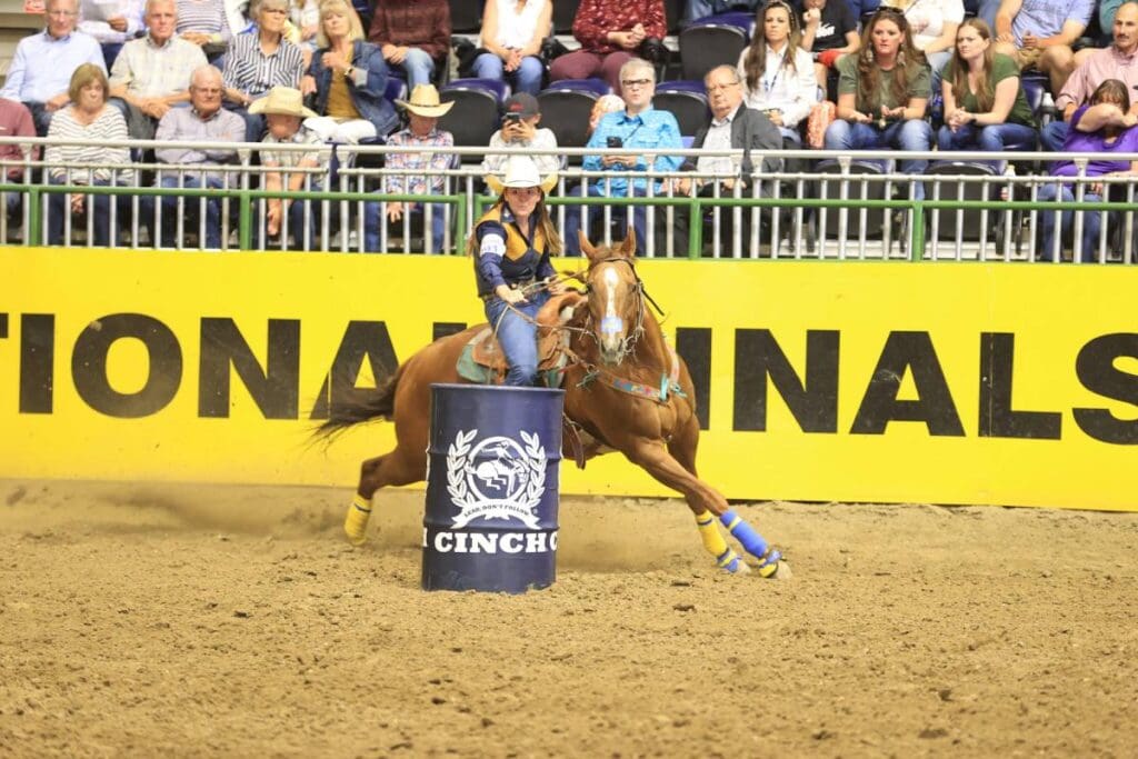 Tayla Moeykens-Barrel Racing- College National Finals Rodeo