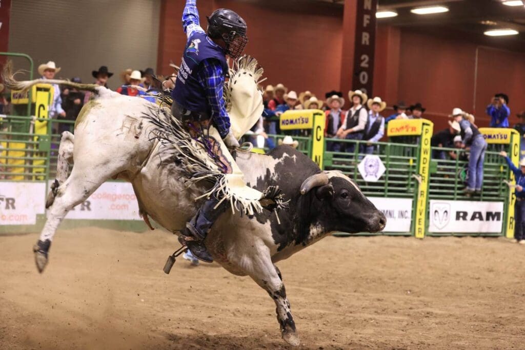 Bull-Riding-Luke-Parkinson-WTXC-Surrender. College National Finals Rodeo