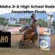 Barrel racer. Idaho High School Rodeo Assoc Finals 2025. Photo courtesy ihsraidaho.com