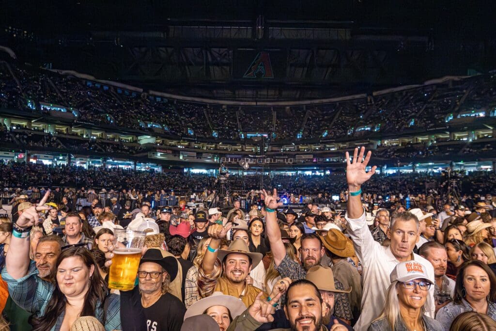 Concert fans at Hondo Rodeo