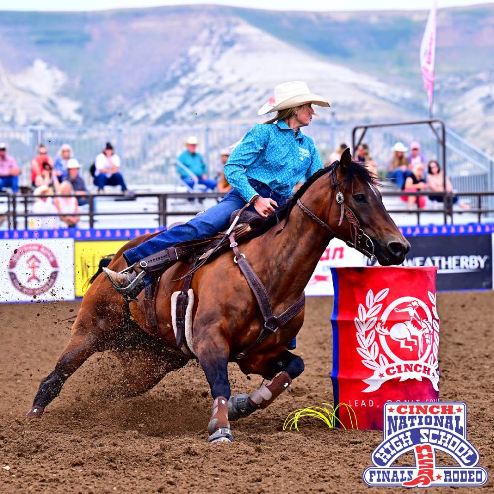 Barrel racer National High School Finals Rodeo