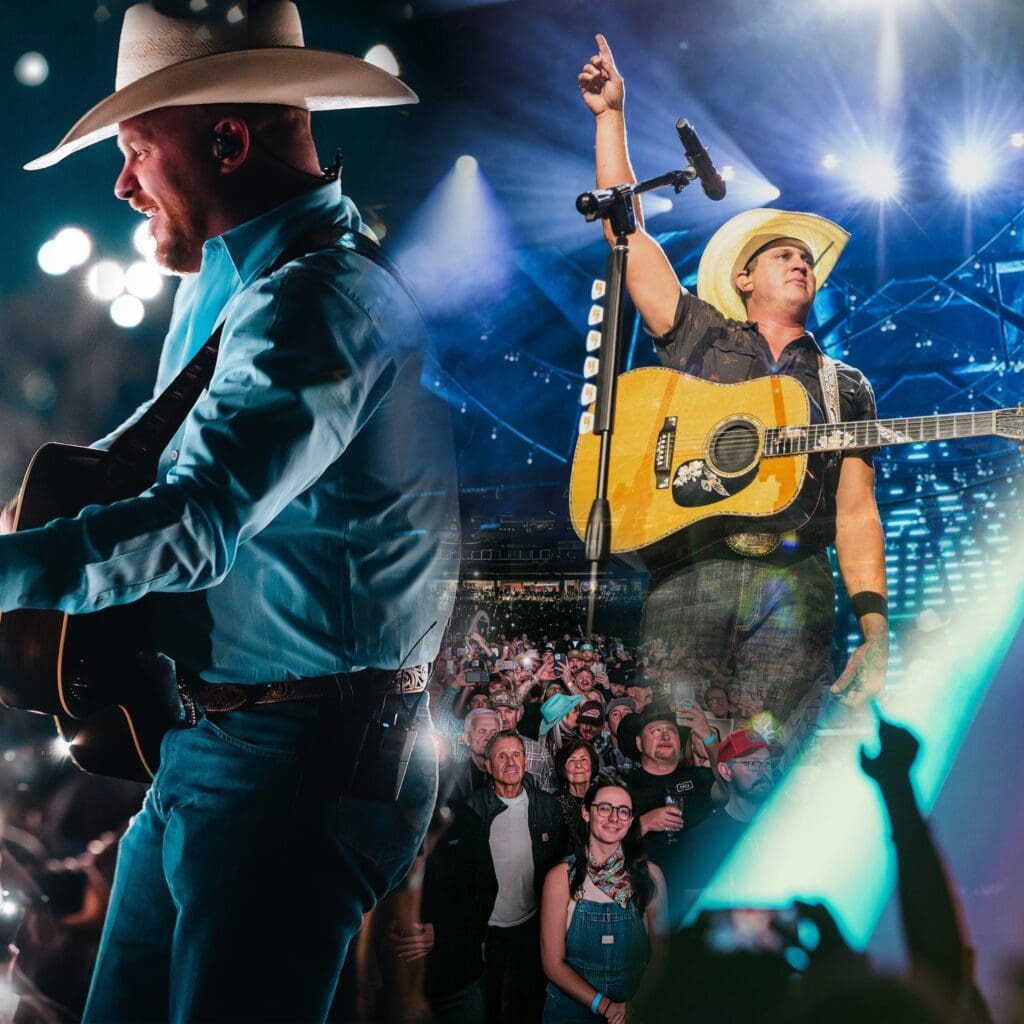 Cody Johnson and John Pardi performing