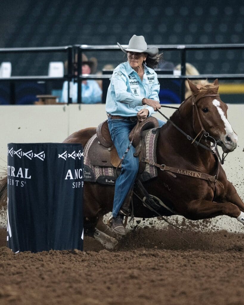 Barrel racer at Hondo Rodeo