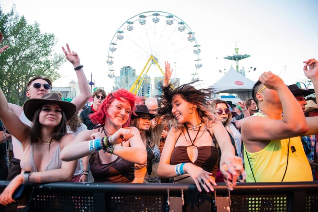 Concert goers at Stampede Concert Series